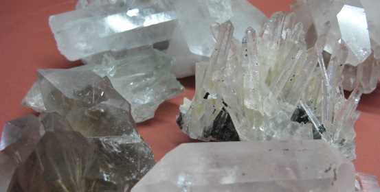 Cristal de roche Quartz Himalaya pierre Naturelle Amas de cristaux